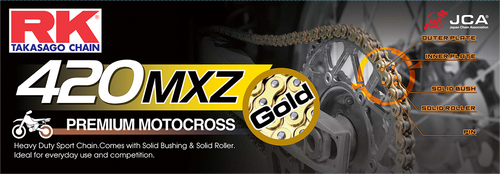 RK EXCEL 420MXZ Drive Chain Gold