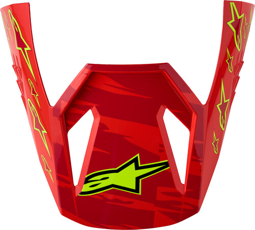 S-M3 FALCON VISOR ECE06/DOT RED FL/WHT/BLUE/YL FL GL