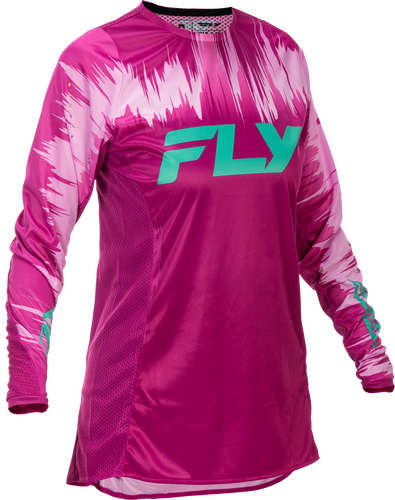 FLY RACING WOMEN'S LITE JERSEY PINK/TURQUOISE MD