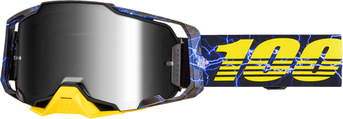 100% ARMEGA GOGGLE FURIOUS MIRROR SILVER LENS