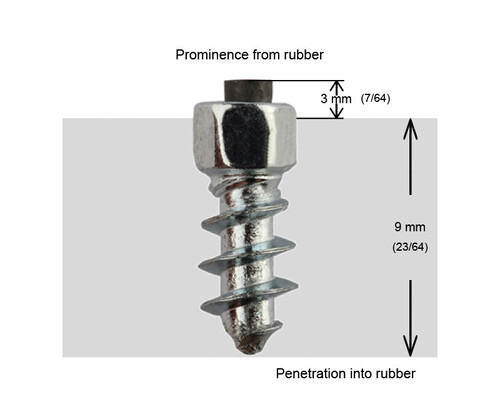 IGRIP 11MM STANDARD SCREW STUDS QTY 100