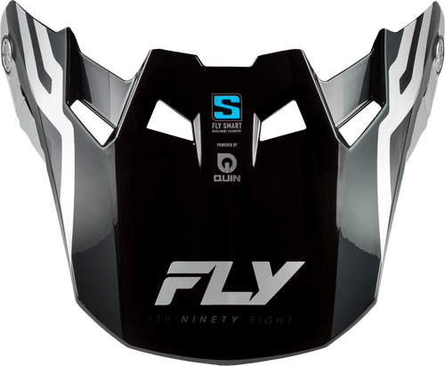 FLY RACING FORMULA S CARBON BYTE VISOR BLACK CARBON/GREY/SILVER XL/2X