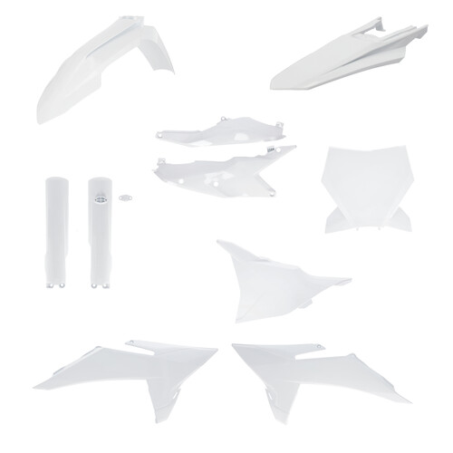 ACERBIS PLASTIC KIT- FULL KTM WHITE