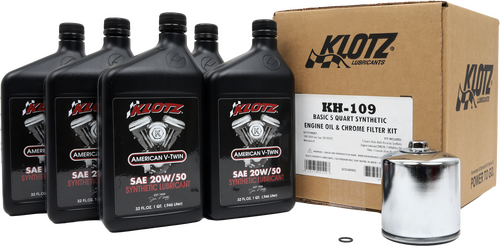 BASIC HARLEY DAVIDSON 5QT SYNTHETIC OIL CHANGE KIT