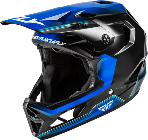 FLY RACING RAYCE REPEAT BICYCLE HELMET BLACK/BLUE SM