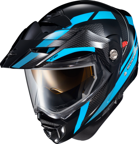 SCORPION EXO EXO-AT960 COLD WEATHER HELMET HICKS LIGHT BLUE 3X (ELECTRIC)