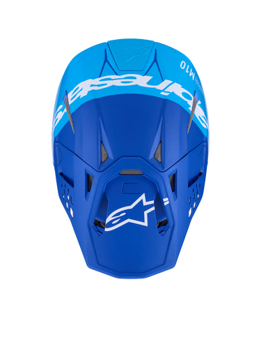 ALPINESTARS SUPERTECH S-M10 FLOOD HELMET MET BLU/MD BLU/BLK CRB M&G 2X