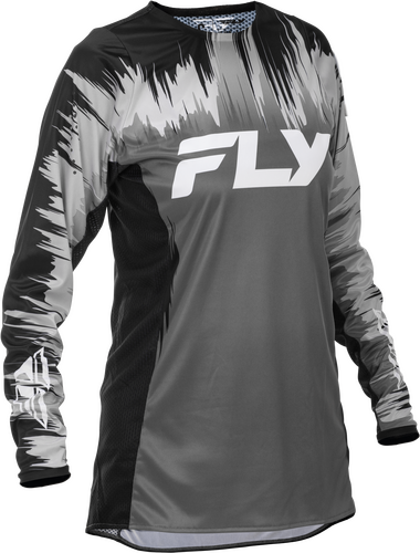 FLY RACING WOMEN'S LITE JERSEY BLACK/GREY/WHITE MD