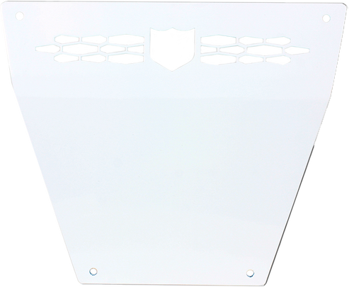 FRONT RACE SKID PLATE WHITE POL