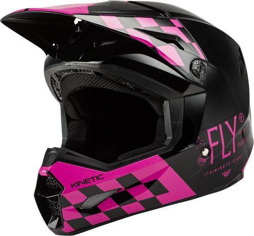 KINETIC LITE RIVAL HELMET GLOSS BLACK/PINK XS