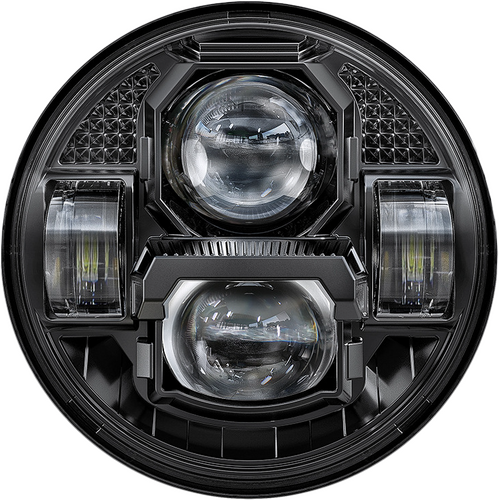 5 3/4" LED HEADLIGHT RUGGED ULTRA VIEW BLACK