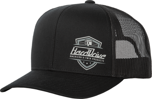 HARDDRIVE HARDDRIVE SHIELD HAT BLACK OS