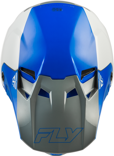 FLY RACING FORMULA CC GLIDE HELMET BLUE/LIGHT GREY/GREY MD