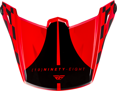 KINETIC LITE RIVAL HLMT VISOR GLOSS RED/BLACK