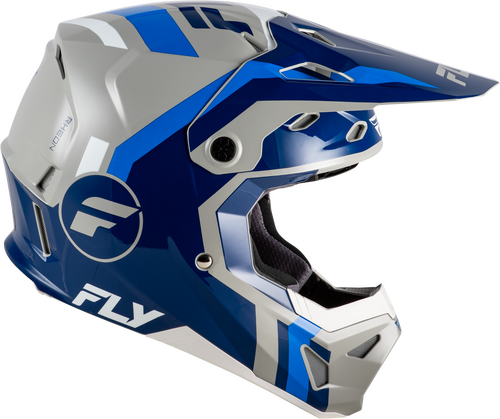 FLY RACING YOUTH FORMULA CP SEAL HELMET NAVY/BLUE/GREY YL