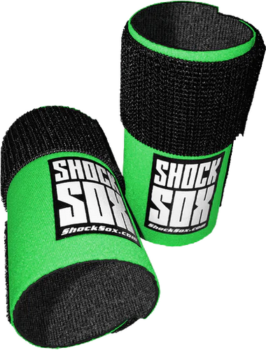 SHOCK SOX  4"U  GREEN UPSIDE DOWN FORKS