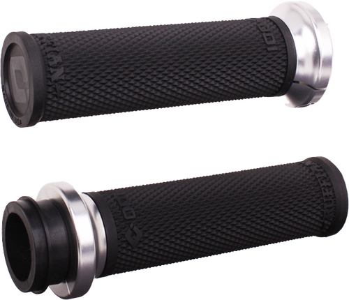RUFIAN GRIPS TBW 1" BLACK/SILVER