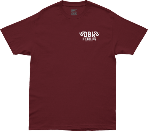 DBK TILL THE END TEE BURGUNDY 2X