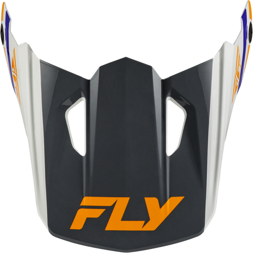 YTH KINETIC SCRAP HELMET VISOR WHITE/ORANGE/BLUE/GREY YS-YL