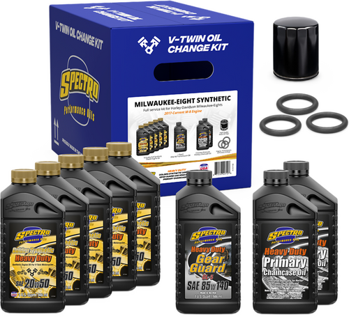 V-TWIN FULL OIL SERVICE KIT M8 SYNTHETIC
