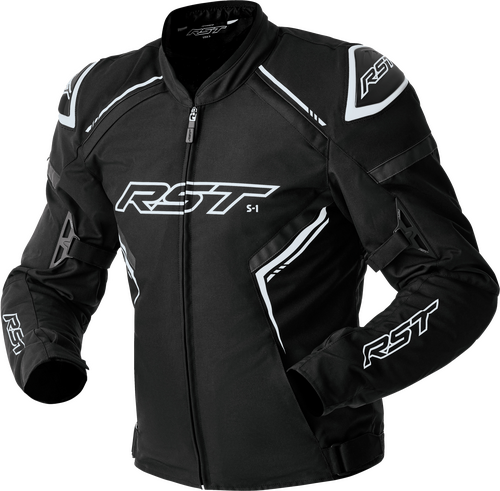 RST S1 D3O TEXTILE JACKET BLACK/WHITE SM