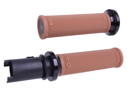 ODI LOCK-ON RUFFIAN GRIPS GUM RUBBER/BLACK CVO `23-24