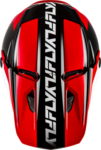 FLY RACING KINETIC CREST HELMET RED/BLACK/WHITE 2X