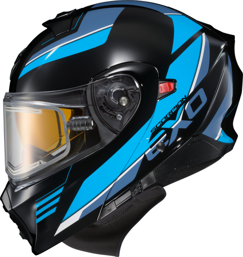 SCORPION EXO EXO-GT930 COLD WEATHER HELMET MODULUS BLK/BLU MD (ELECTRIC)