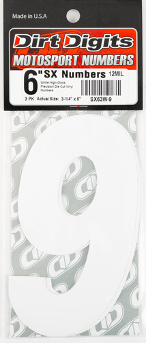 DIRT DIGITS Super X Competition Stick-on Numbers