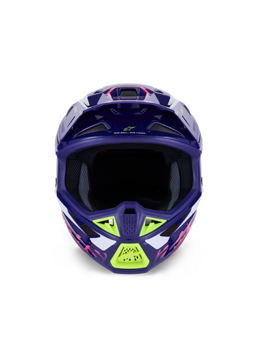 ALPINESTARS SM7 DEED HELMET PURP/PNK GLOSSY MD