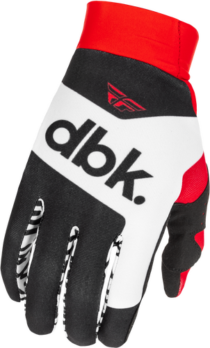 FLY RACING PRO LITE DBK GLOVES BLACK/WHITE/RED MD