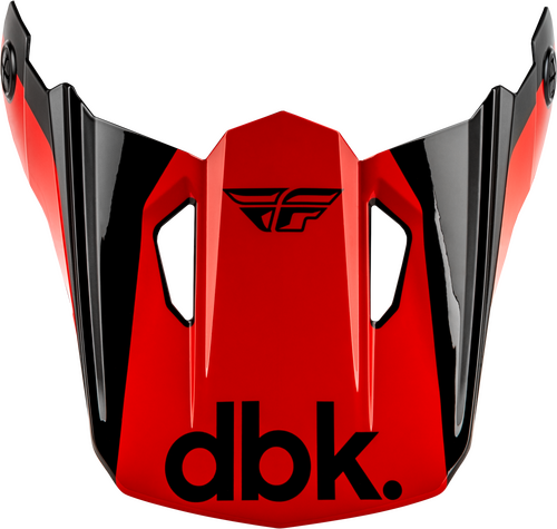 KINETIC DBK HELMET VISOR BLACK/RED/GREY MD/LG