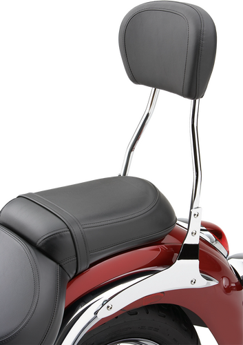 COBRA STD ROUND SISSY BAR W/PAD CHROME HON AERO 750 04-16