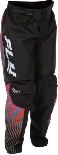 YOUTH F-16 PANTS BLACK/RED/PURPLE SZ 26