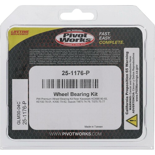 PIVOT WORKS Premium Wheel Bearing Kit