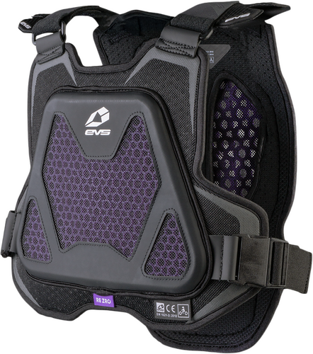 EVS EVO CHEST PROTECTOR W/REZRO BLACK YOUTH