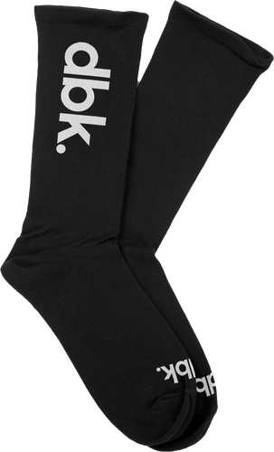 DBK BASIC SOCK 2 PACK WHITE/BLACK