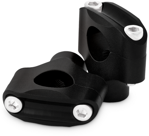 BURLY BRAND REAPER 1-1/2" RISERS 1" BAR SET - TEXTURE BLACK