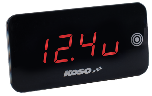 KOSO Super Slim Touch Screen Volt & Temp Gauge