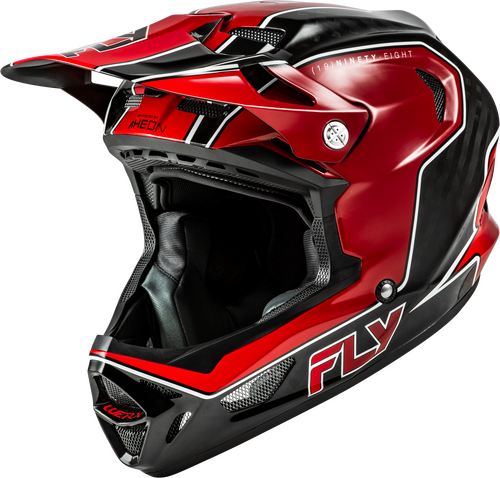 FLY RACING WERX-R FLOW CARBON HELMET BLACK CARBON/RED SM