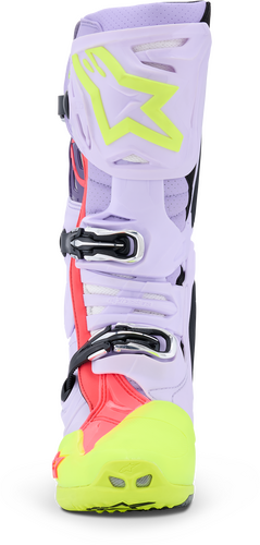 ALPINESTARS TECH 10 SUPERVENTED PURP/YLW FLUO/DIVA PINK 12