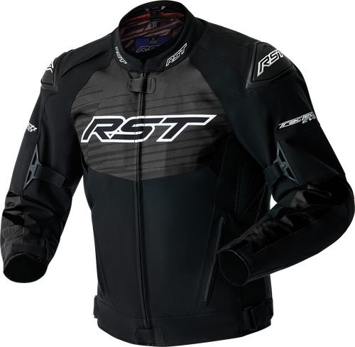RST TRACTECH EVO 5 D3O JACKET BLACK/WHITE TEXTILE LG