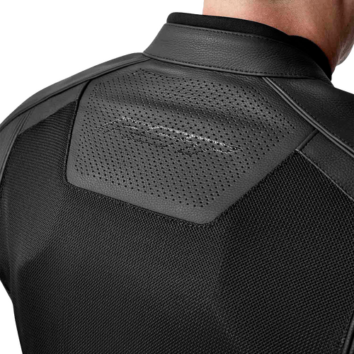 RST S1 D3O MESH LEATHER JACKET BLACK 3X