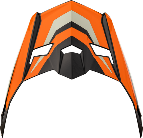 GMAX MX-46 CYCLUS VISOR BLACK/ORANGE SM