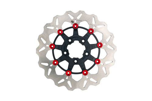 ROTOR 11.5" FLOATING WAVE FR BLACK/RED BUTTONS