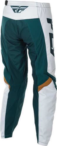FLY RACING WOMEN'S F-16 PANTS TEAL/WHITE/GOLD SZ 03/04