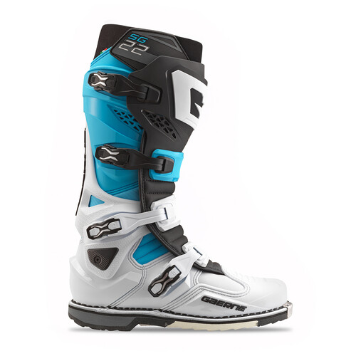 GAERNE SG-22 BOOTS LE WHITE/BLACK/LIGHT BLUE 11