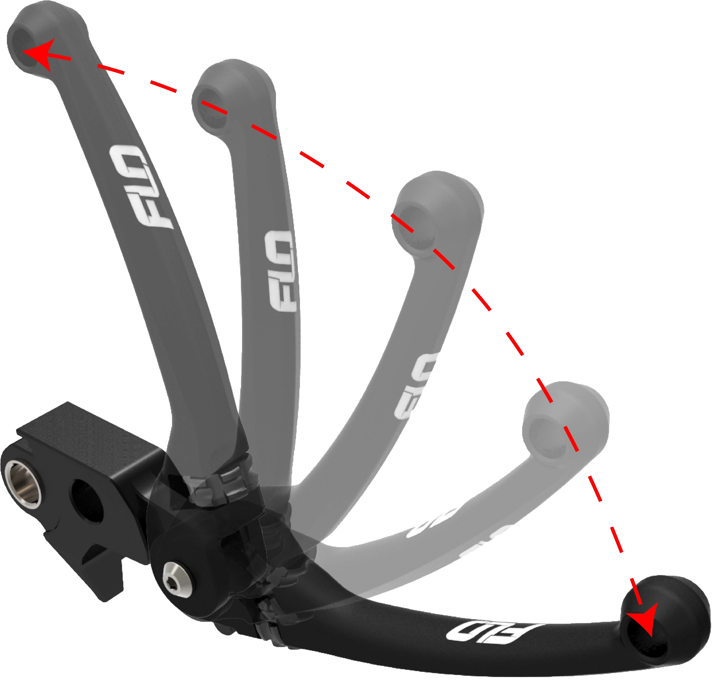MX Style Adjustable Lever