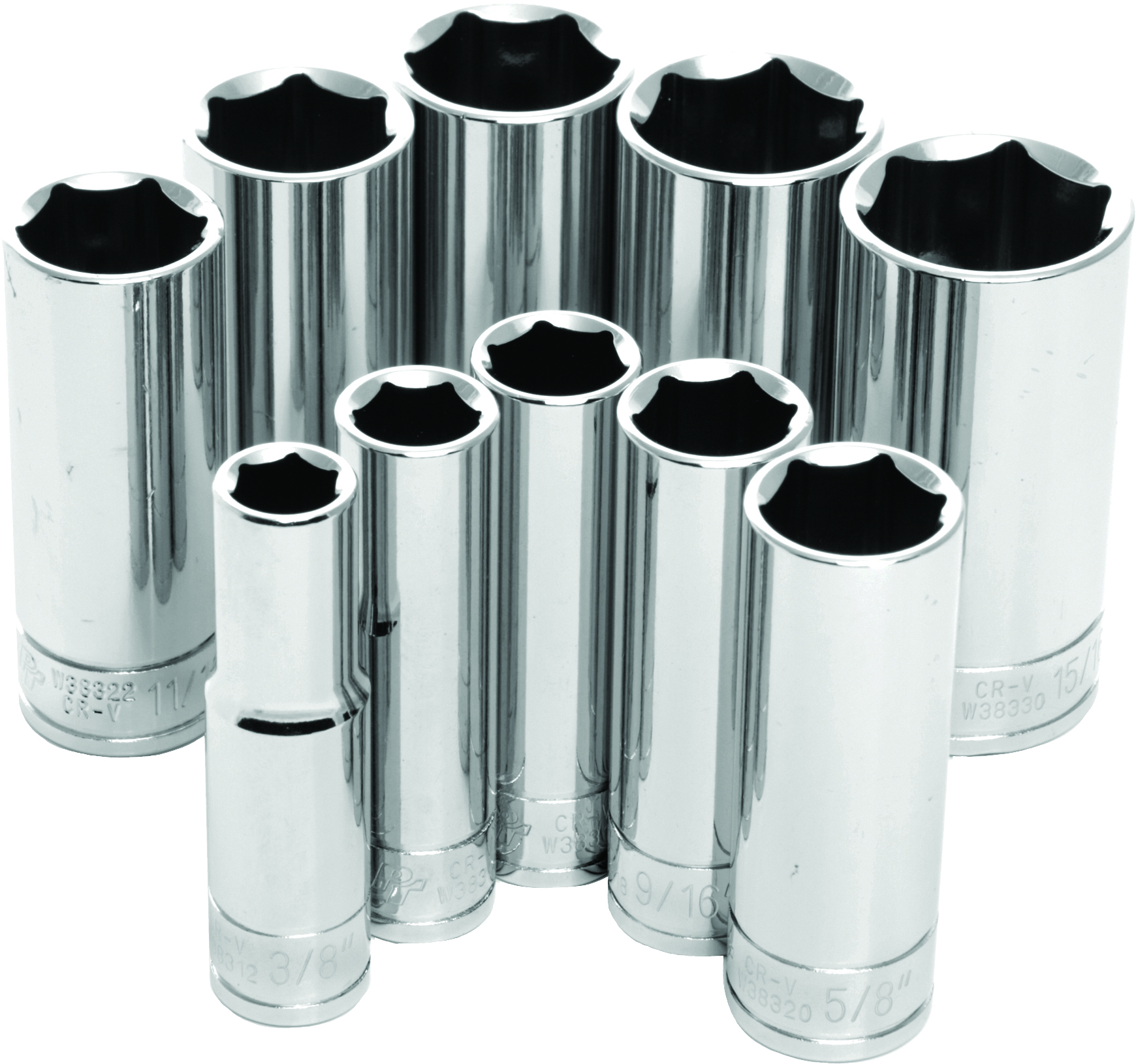 PERFORMANCE TOOL 3/8" SAE Socket Set - View 1