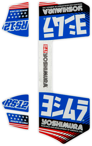 RS-12 Muffler Decals